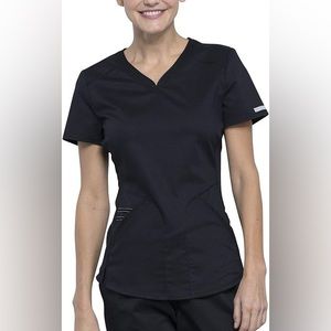 NWT Cherokee Revolution Modern Classic black scrub top small WW601